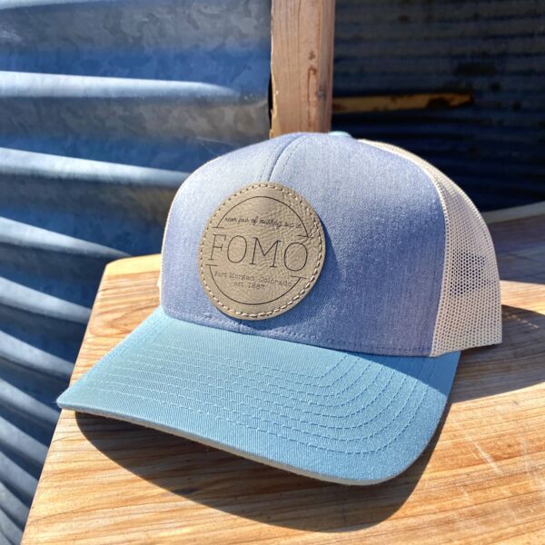FOMO PATCH HAT - 104C HEATHER/SMOKE BLUE/BEIGE Thumbnail