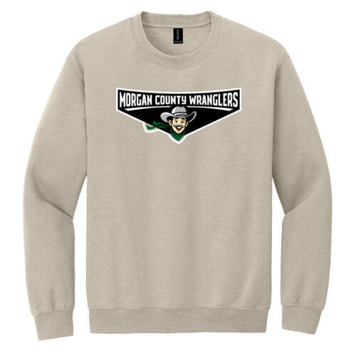 Morgan County Wranglers Full Front Crewneck Sweatshirt Thumbnail