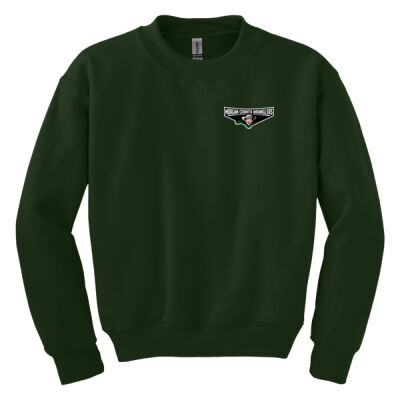Embroidered Left Chest Morgan County Wranglers Youth Crewneck Sweatshirt Thumbnail