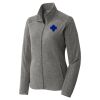 Women's Heather Microfleece Full Zip Jacket Thumbnail