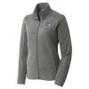 Women's Heather Microfleece Full Zip Jacket Thumbnail