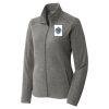 Women's Heather Microfleece Full Zip Jacket Thumbnail