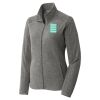 Women's Heather Microfleece Full Zip Jacket Thumbnail